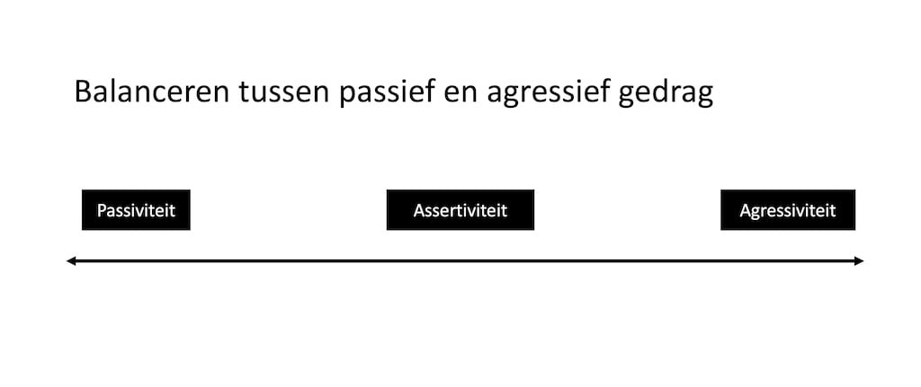 Assertiviteit: Hard op de Inhoud, Zacht op de Relatie 1 Assertiviteit op een lijn: passiviteit, assertiviteit en agressiviteit als gedragsstijlen in crisisteams