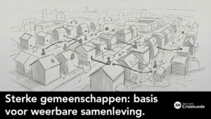 Een buurt met lijnen waarmee zichtbaar is dat ze verbonden zijn.